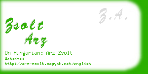 zsolt arz business card